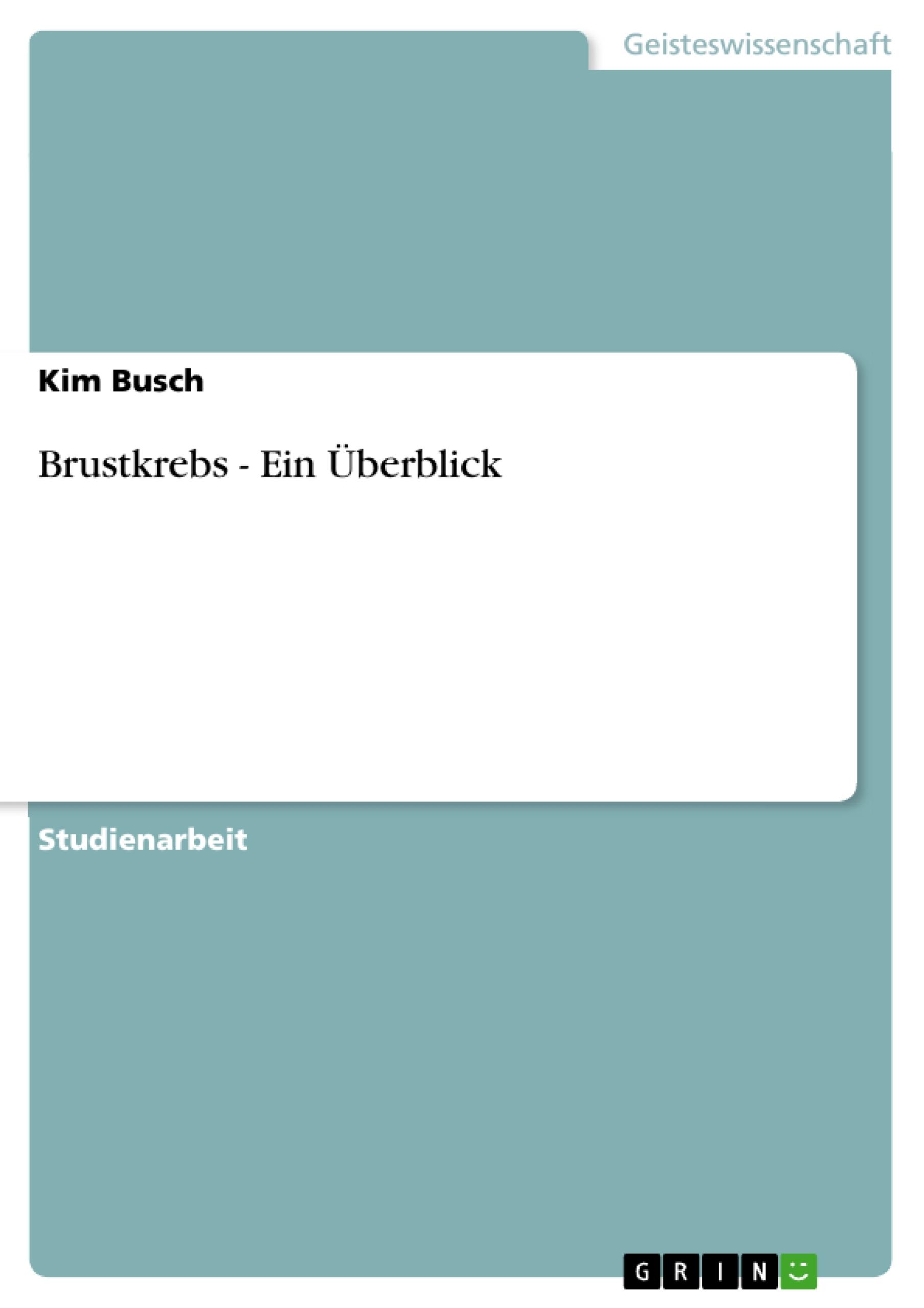 Brustkrebs - Ein Überblick