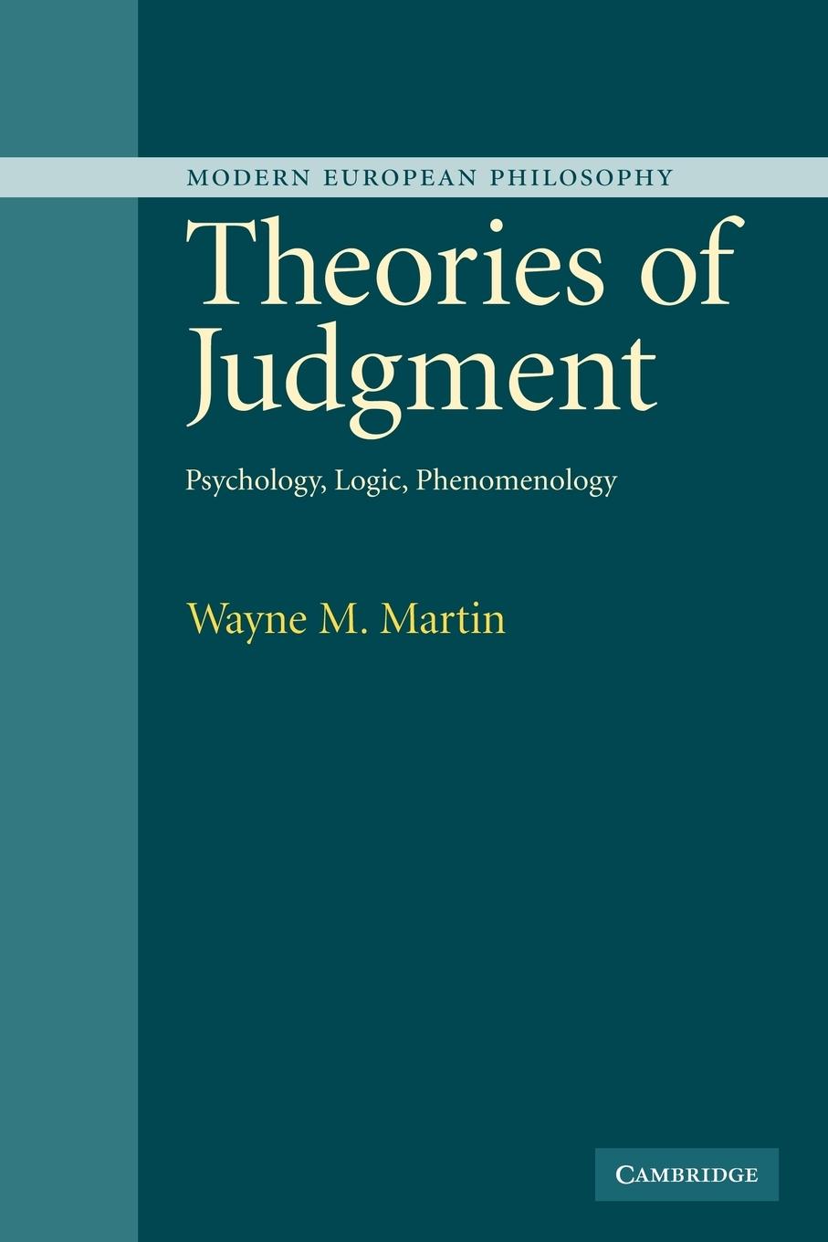 Theories of Judgment