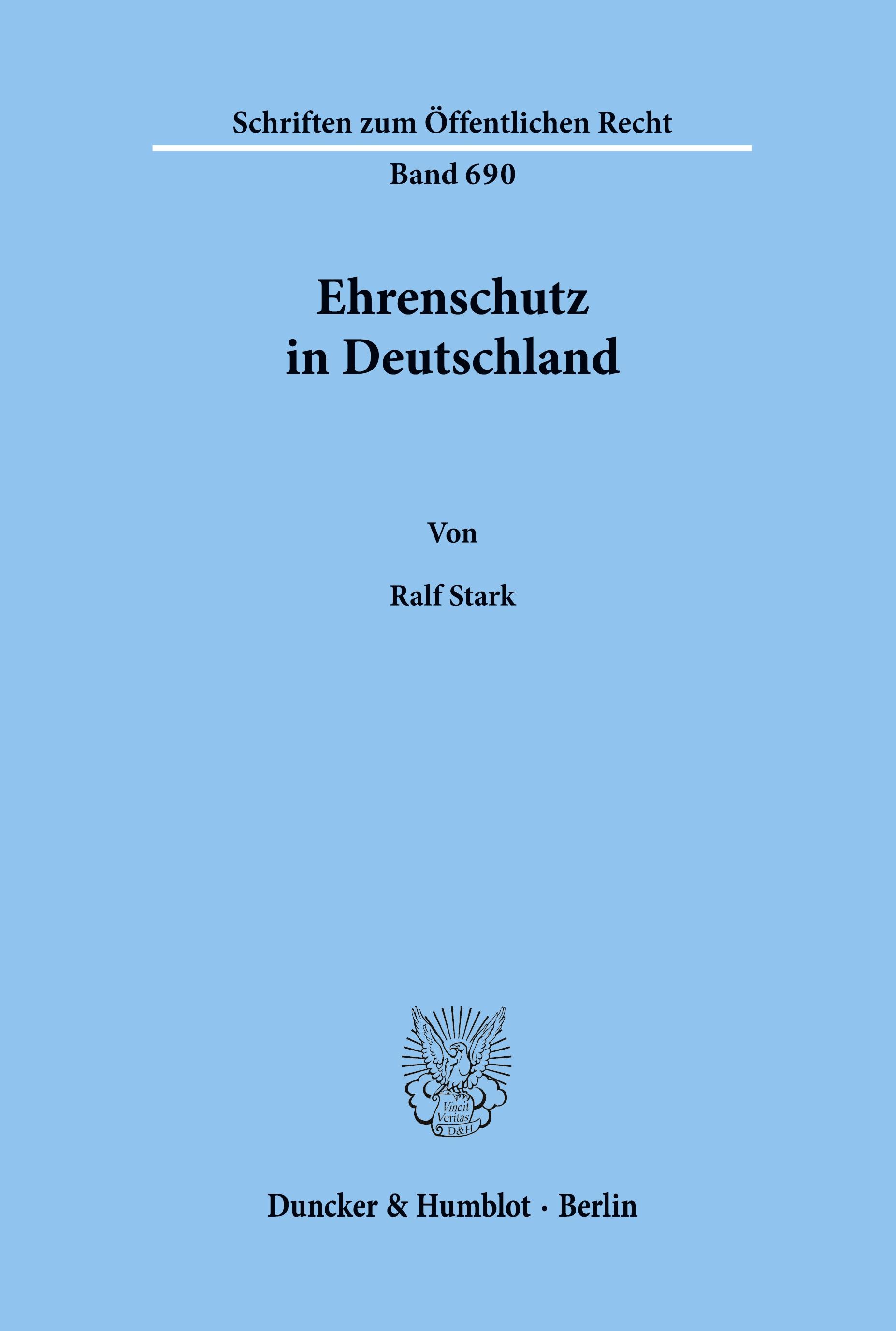 Ehrenschutz in Deutschland.