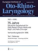 Verhandlungsbericht 1996 der Deutschen Gesellschaft für Hals-Nasen-Ohren-Heilkunde, Kopf- und Hals-Chirurgie