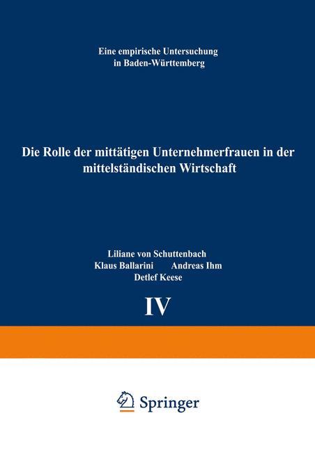 Die Rolle der mittätigen Unternehmerfrauen in der mittelständischen Wirtschaft