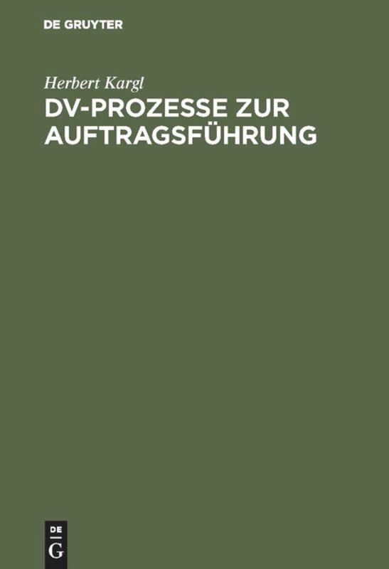 DV-Prozesse zur Auftragsführung