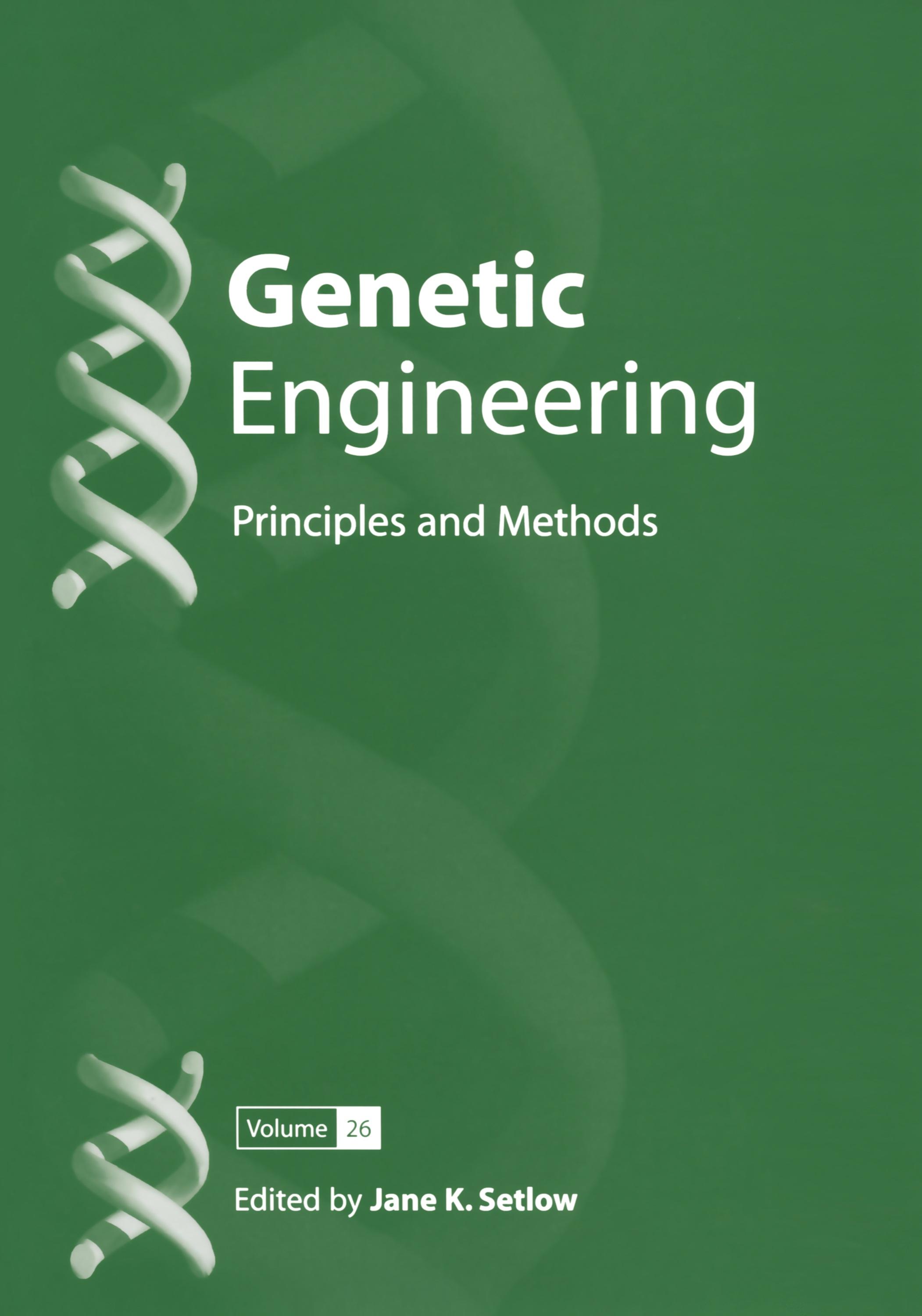 Genetic Engineering: Principles and Methods