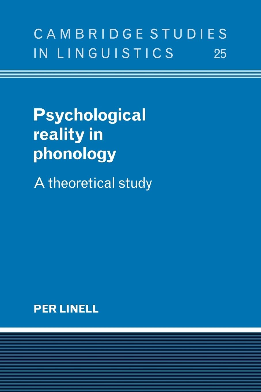 Psychological Reality in Phonology