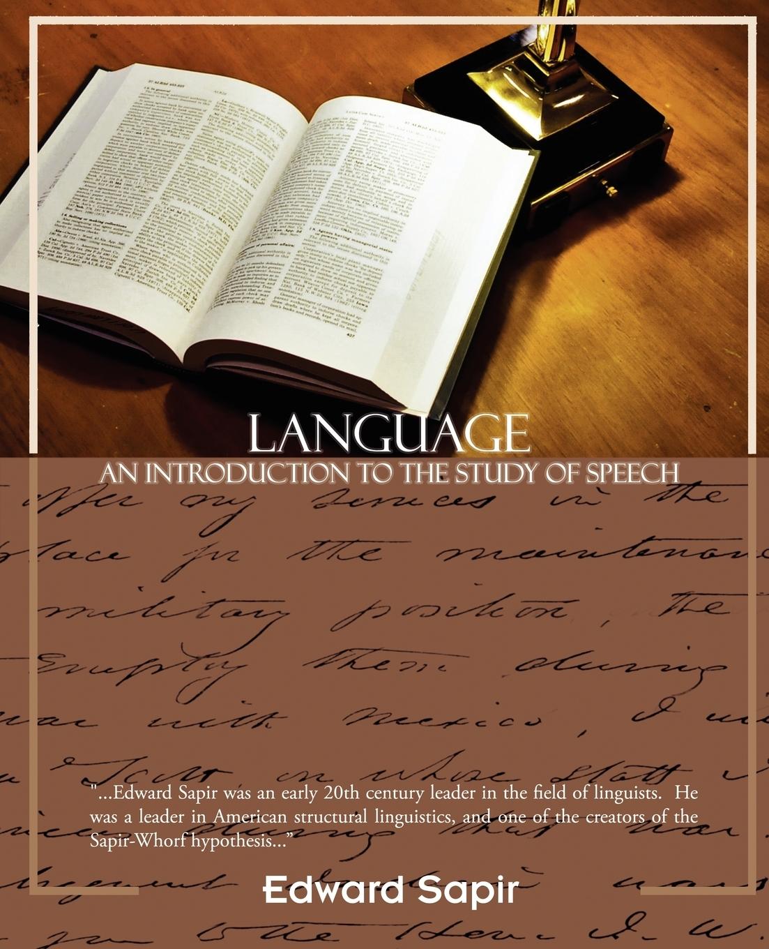 Language an Introduction to the Study of Speech