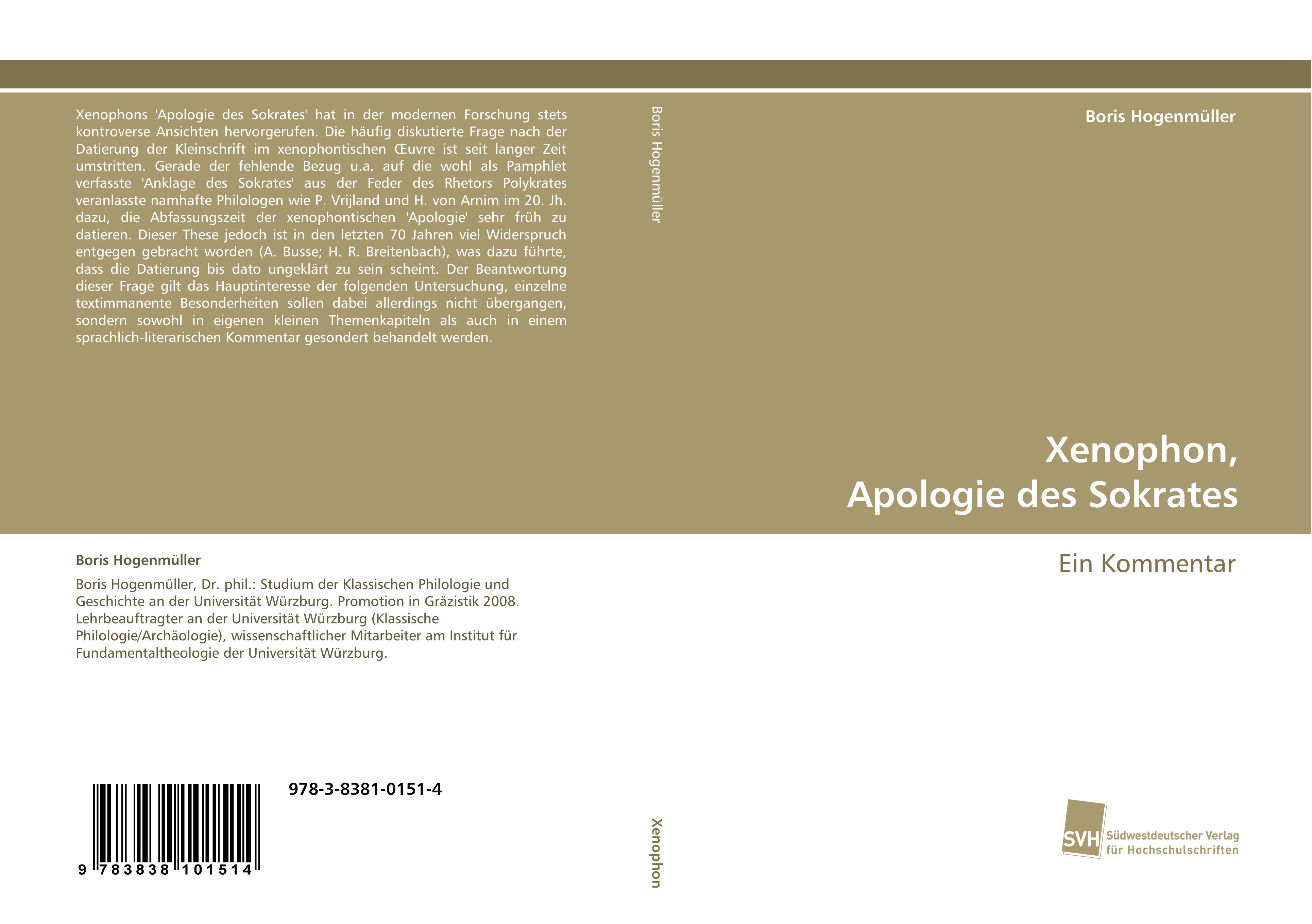 Xenophon, Apologie des Sokrates