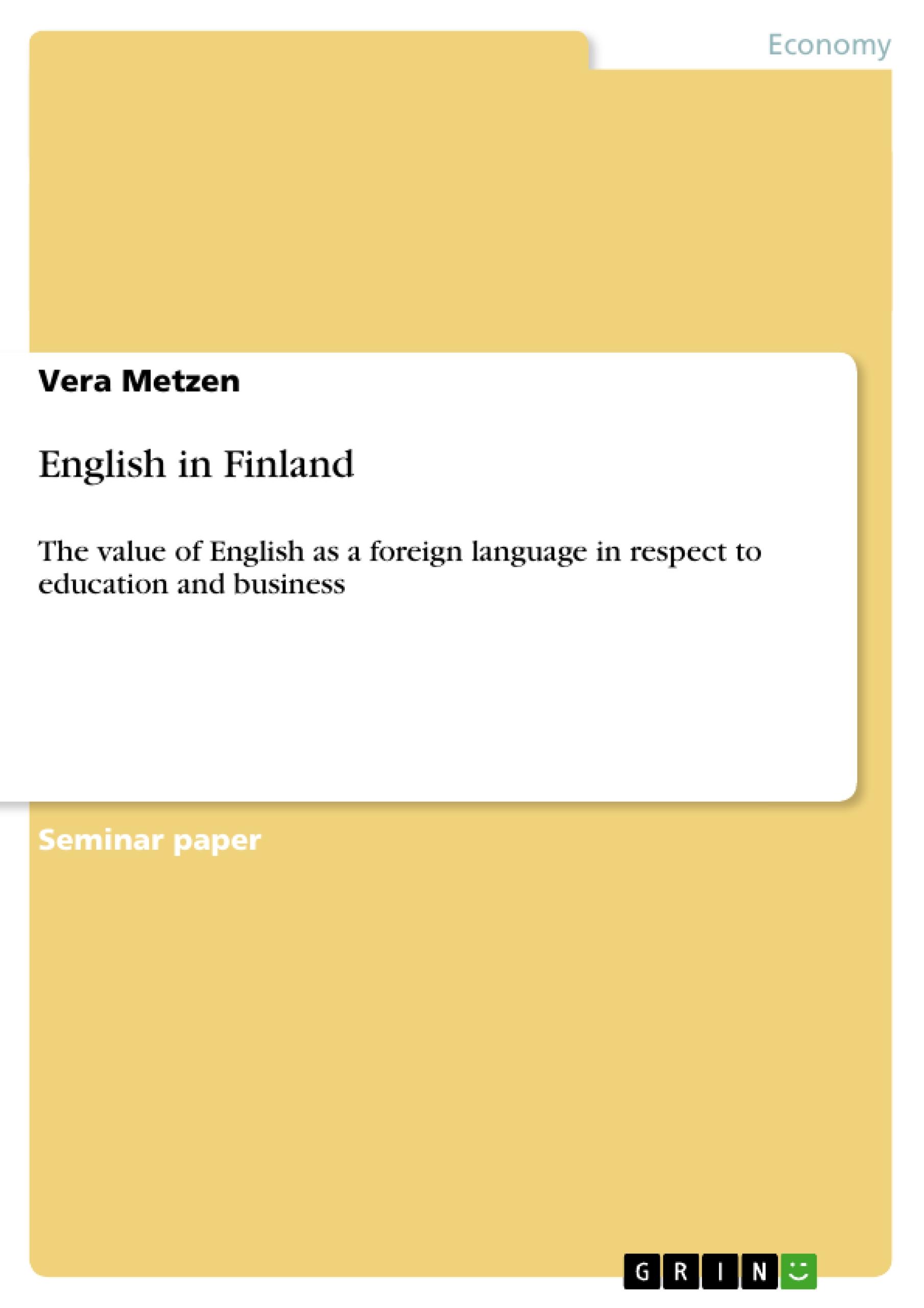 English in Finland