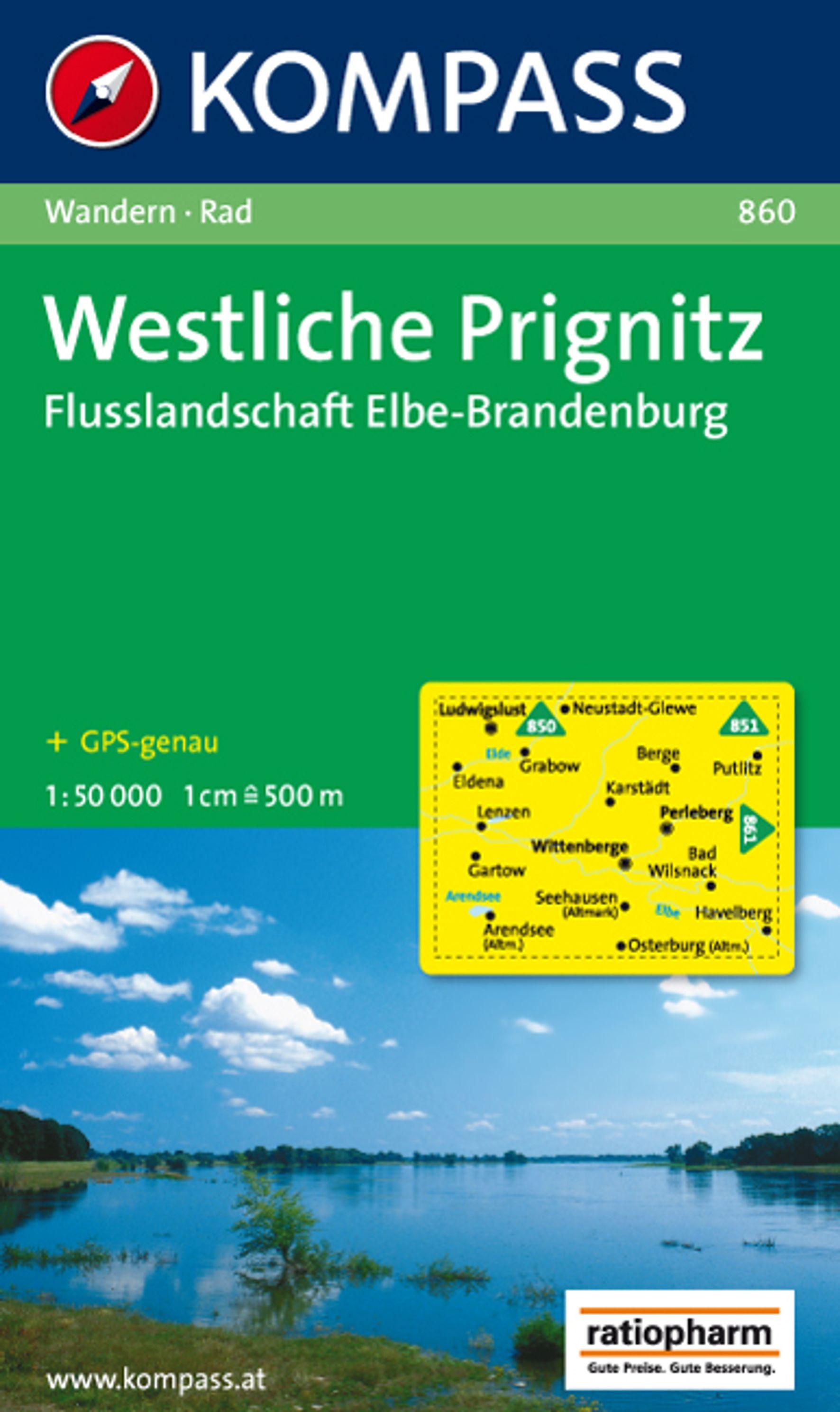 Westliche Prignitz - Flusslandschaft Elbe-Brandenburg 1 : 50 000