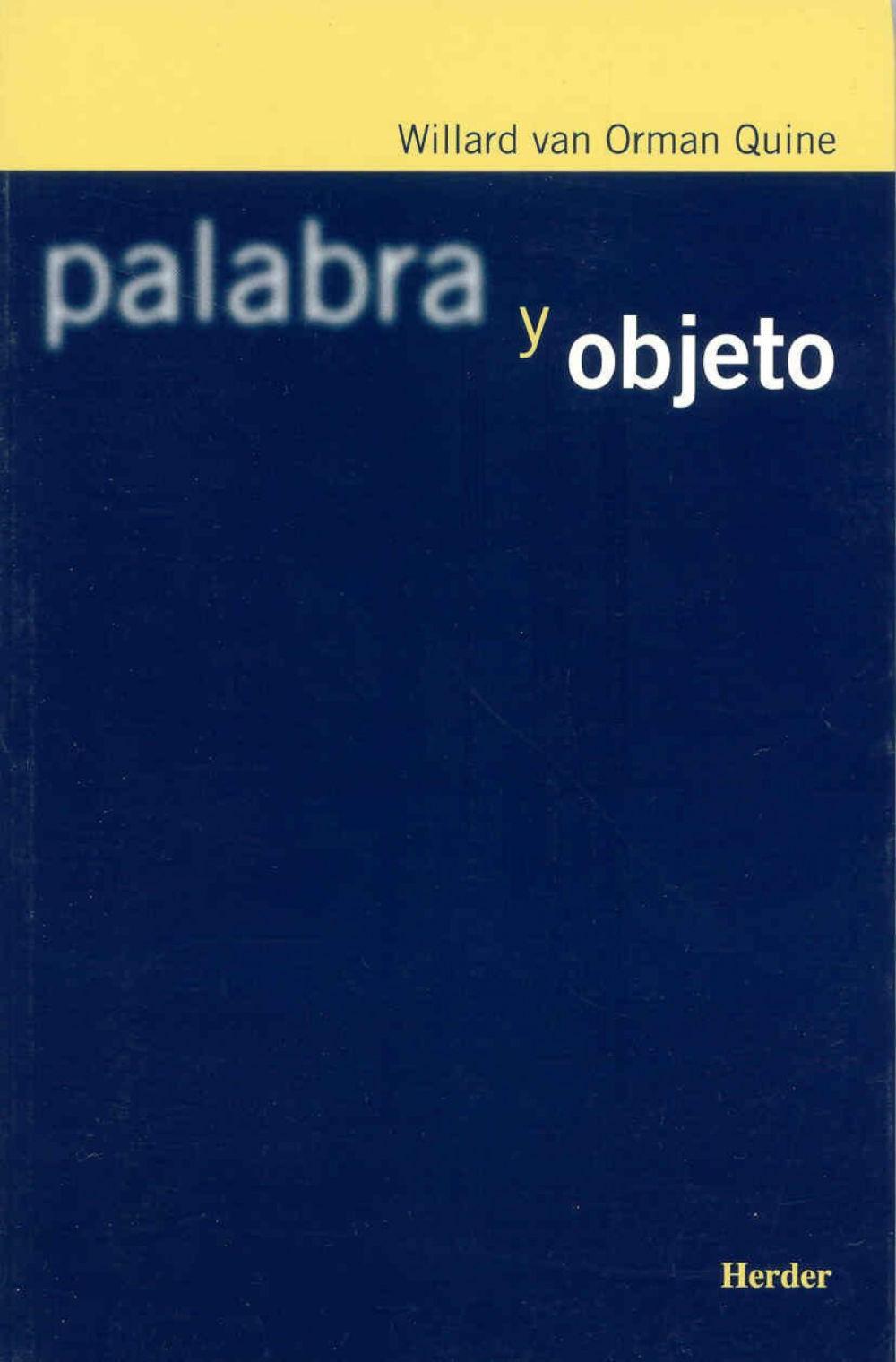 Palabra y objeto