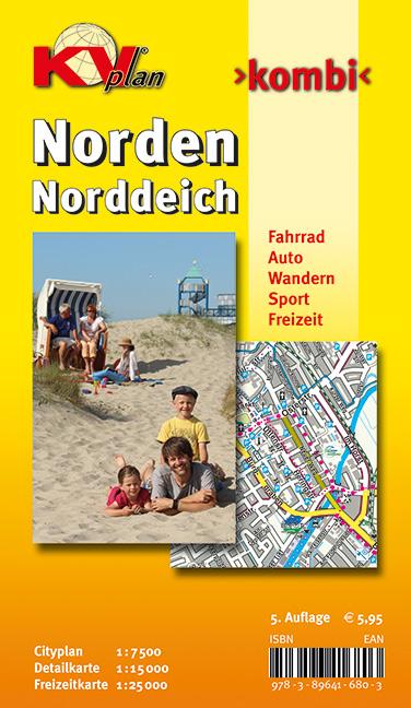 Norden, KVplan, Radkarte/Freizeitkarte/Stadtplan, 1:25.000 / 1:15.000 / 1:7.500