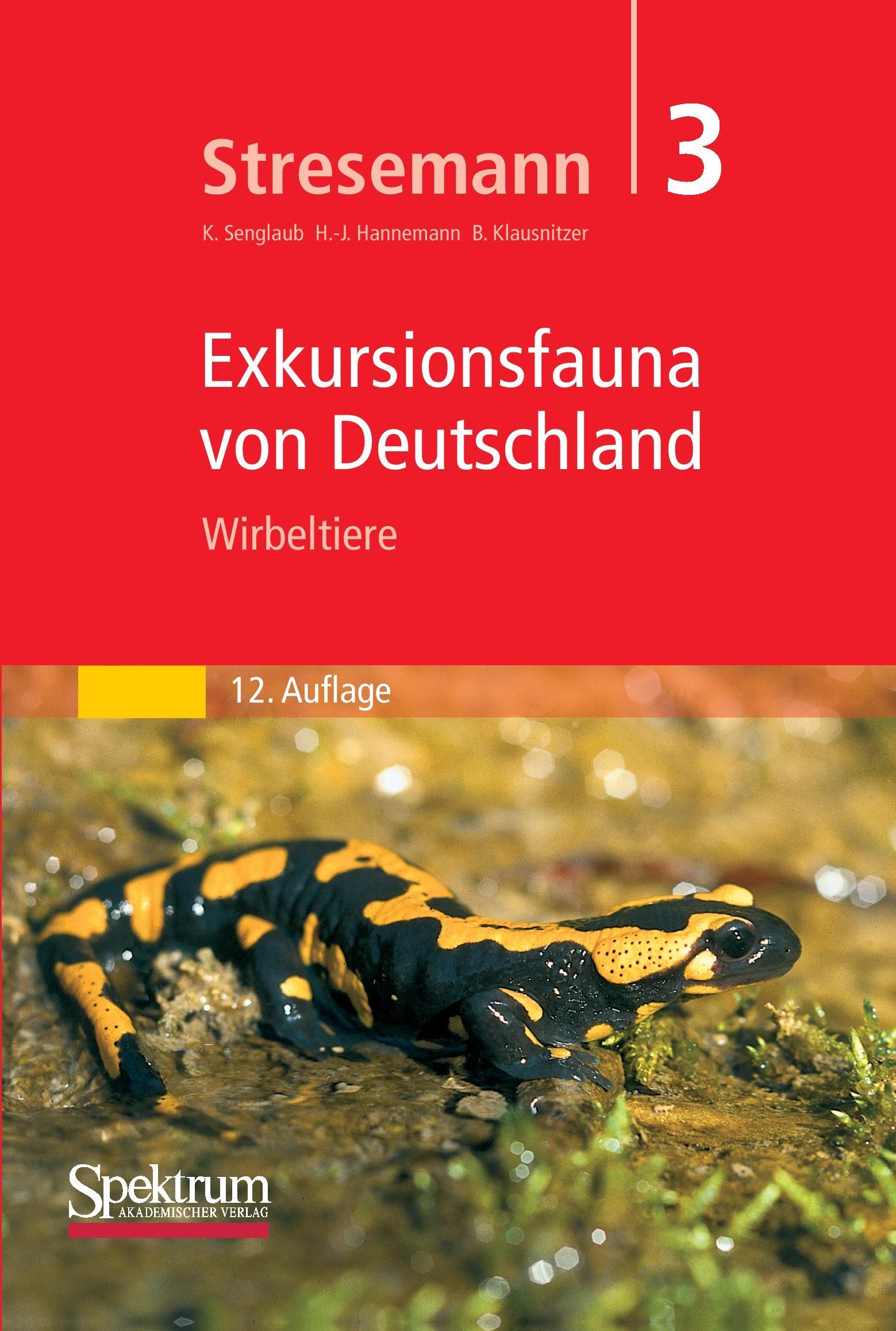 Stresemann - Exkursionsfauna von Deutschland. Band 3: Wirbeltiere