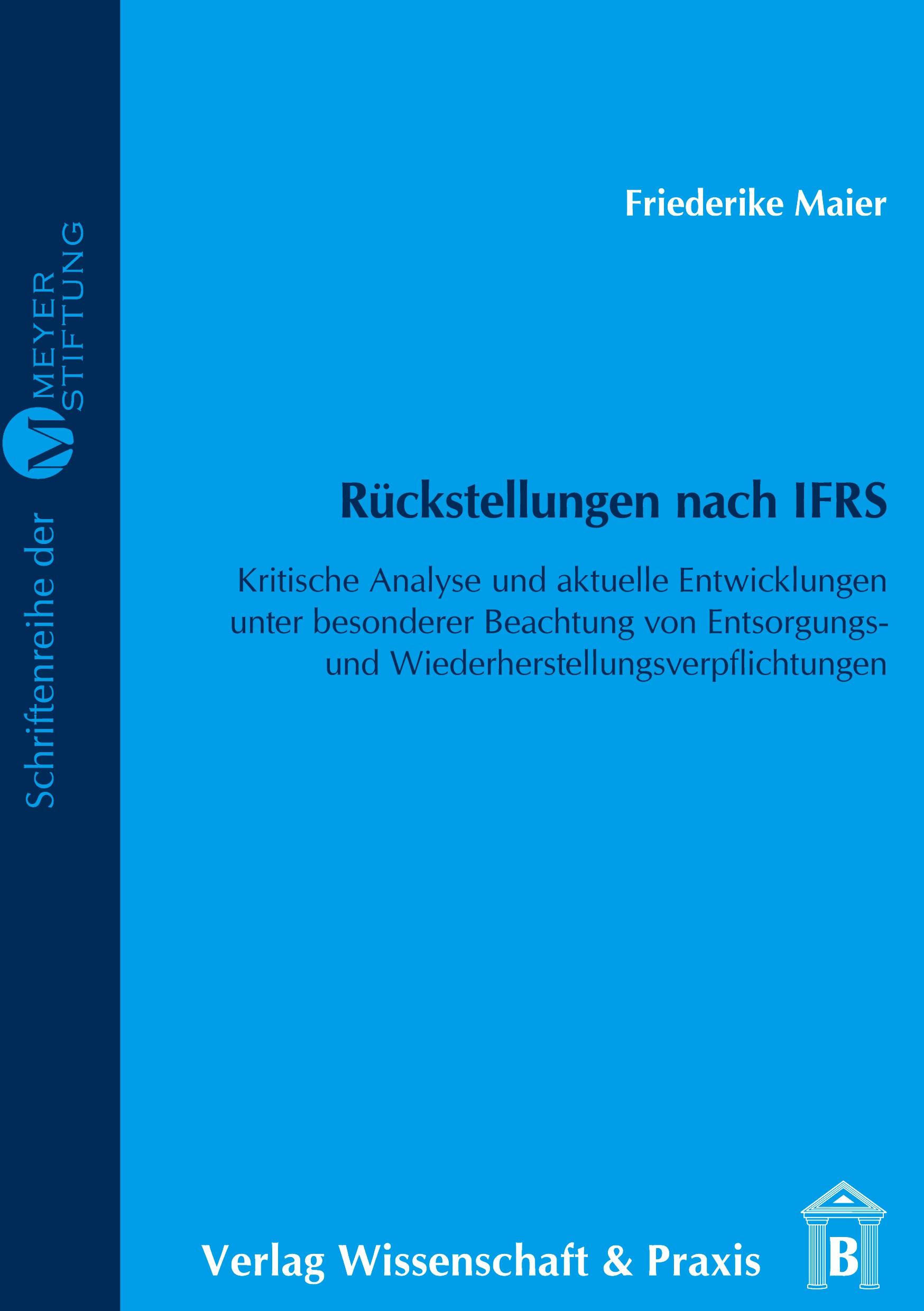 Rückstellungen nach IFRS.