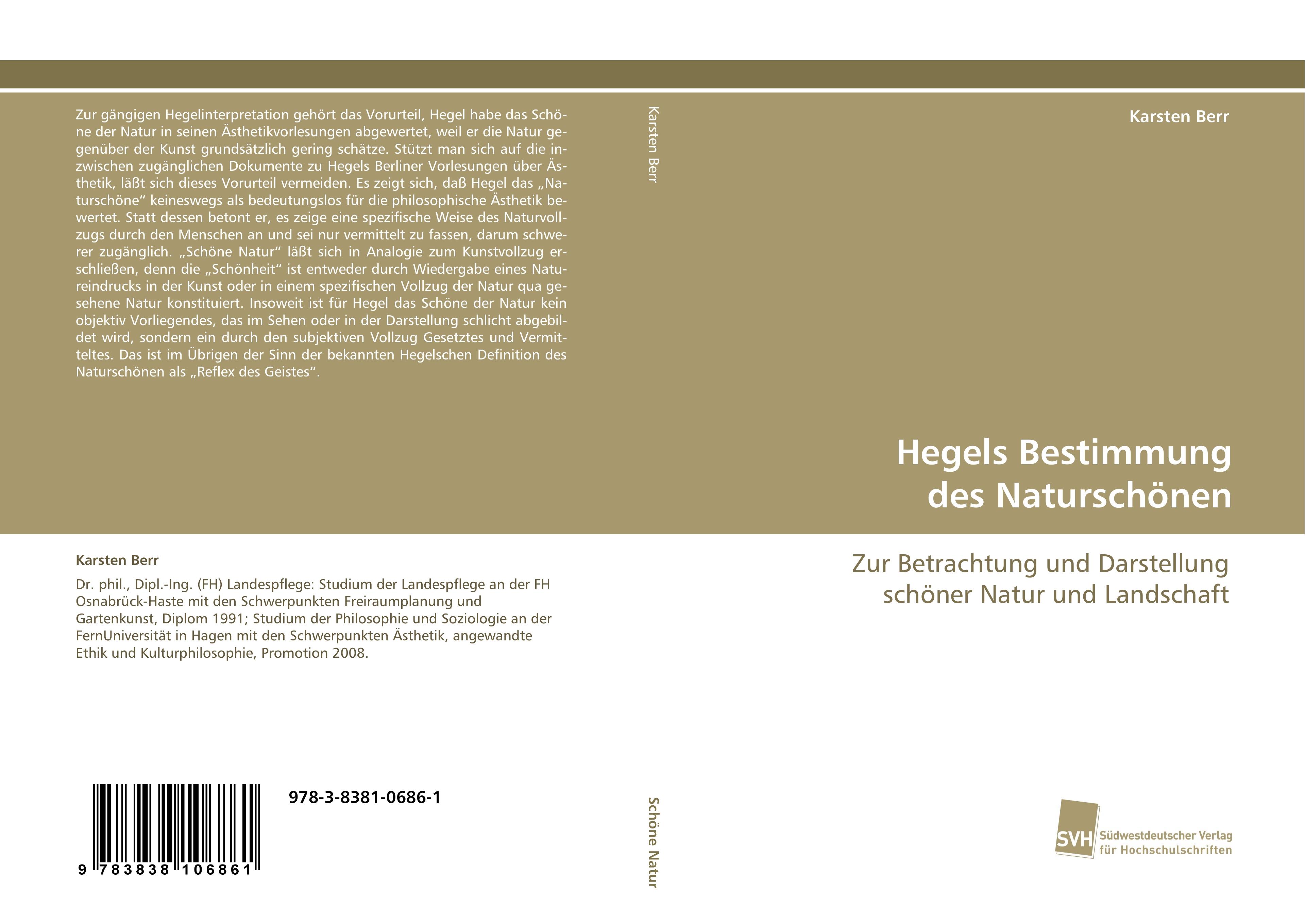 Hegels Bestimmung des Naturschönen