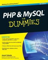 PHP and MySQL for Dummies