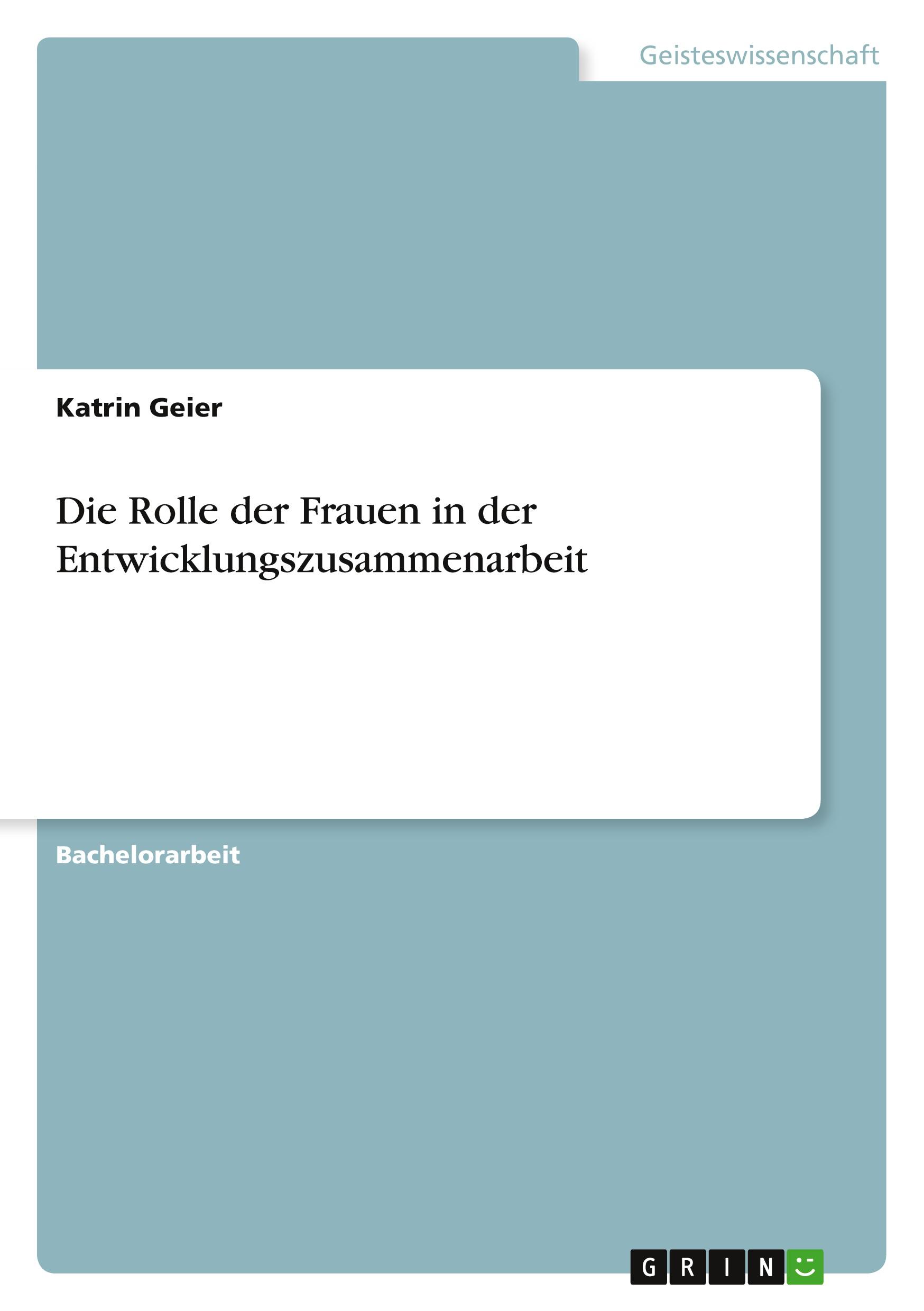 Die Rolle der Frauen in der Entwicklungszusammenarbeit