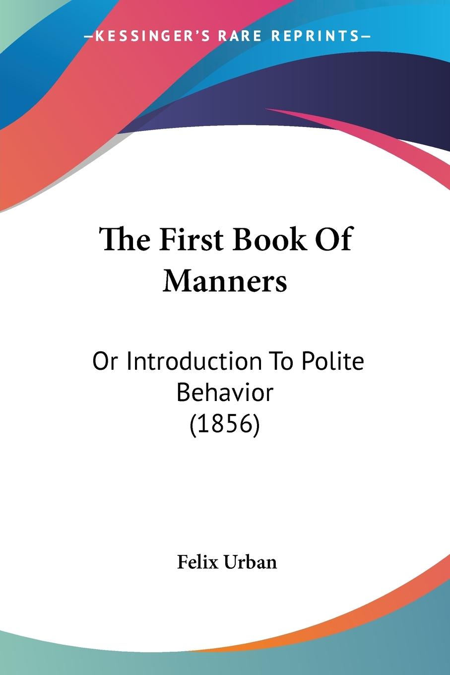 The First Book Of Manners