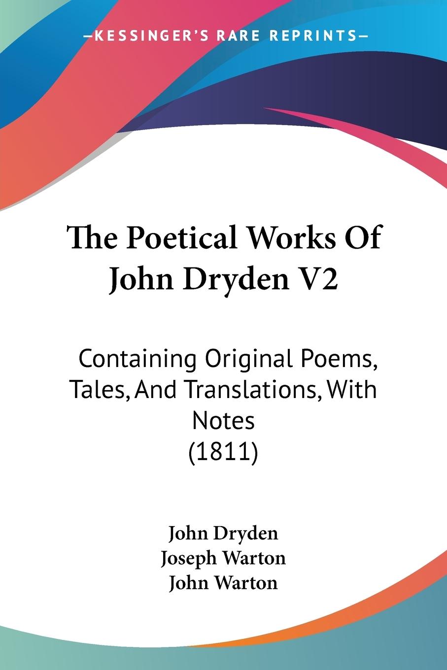 The Poetical Works Of John Dryden V2