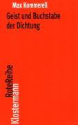 Geist und Buchstabe der Dichtung. Sonderausgabe