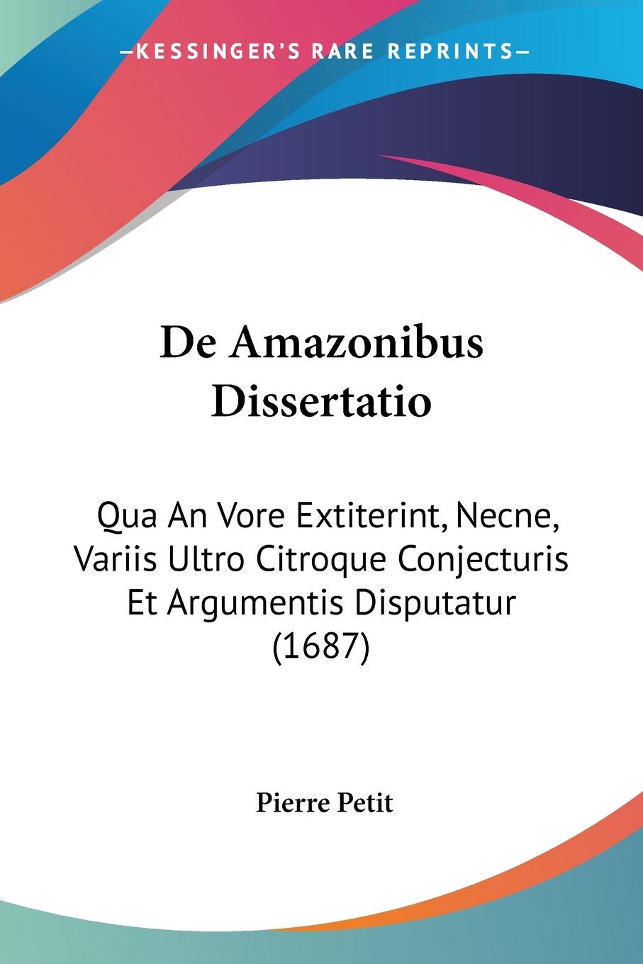 De Amazonibus Dissertatio