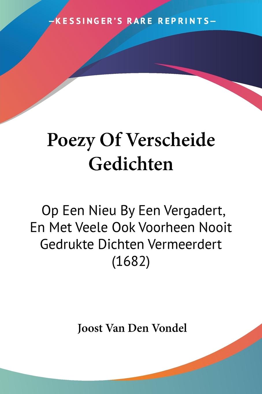 Poezy Of Verscheide Gedichten