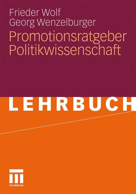 Promotionsratgeber Politikwissenschaft