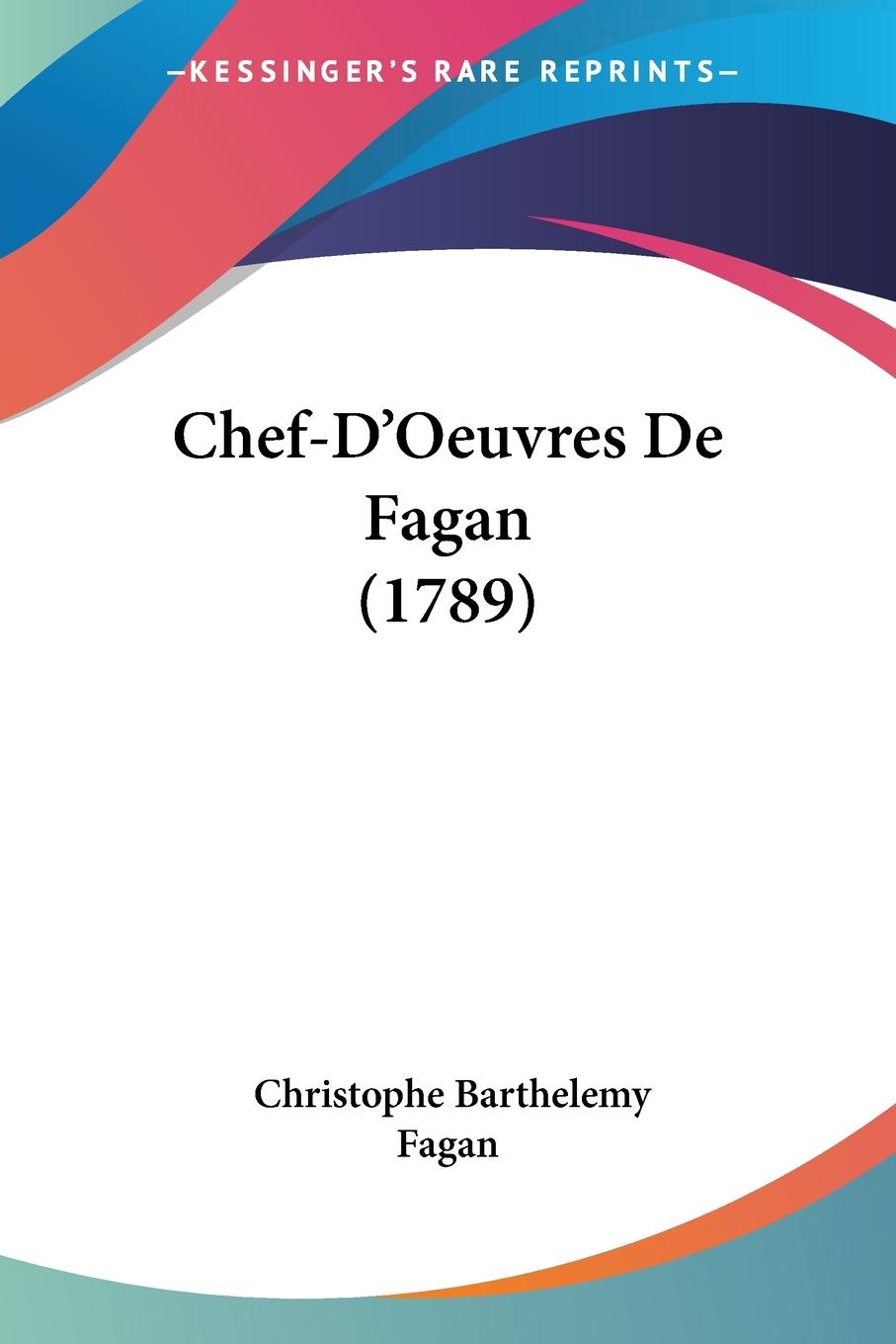 Chef-D'Oeuvres De Fagan (1789)