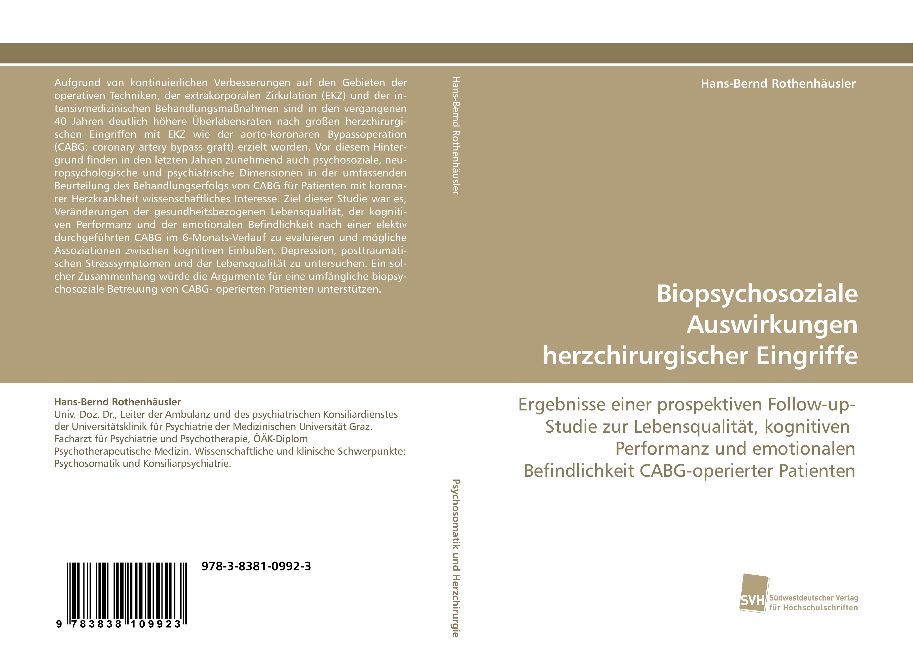 Biopsychosoziale Auswirkungen herzchirurgischer Eingriffe