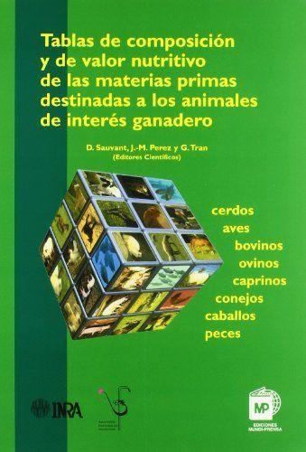 Tablas de composición y de valor nutritivo de las materias primas destinadas a los animales de interés ganadero