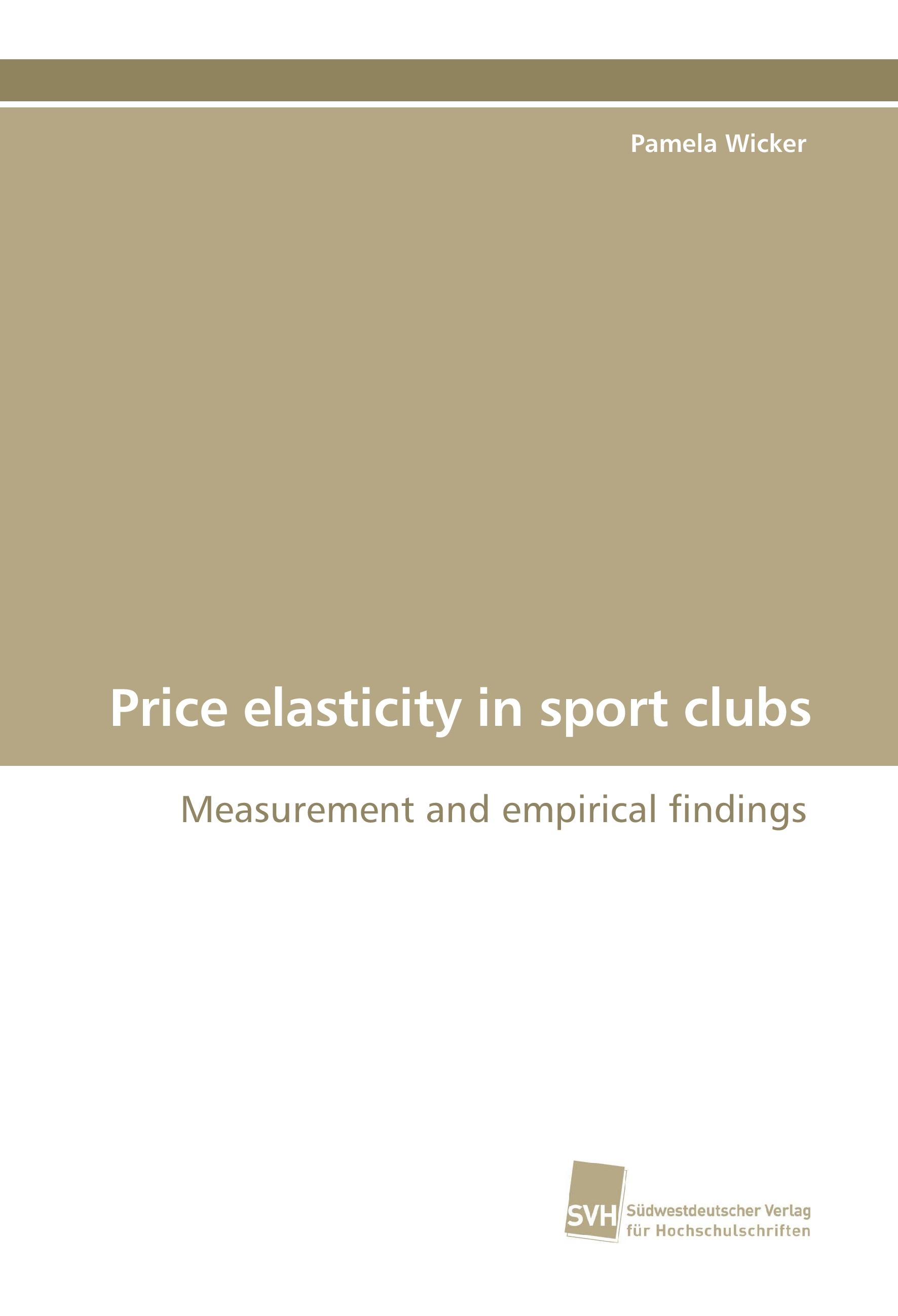 Price elasticity in sport clubs