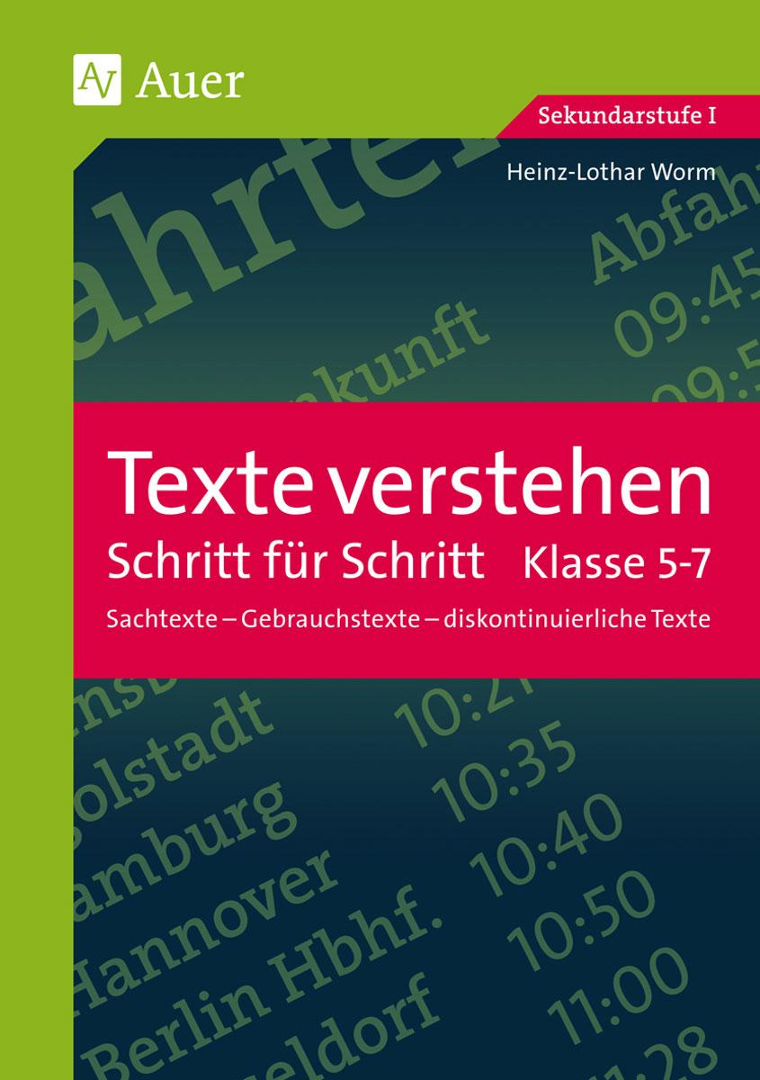 Texte verstehen - Schritt für Schritt, Klasse 5-7