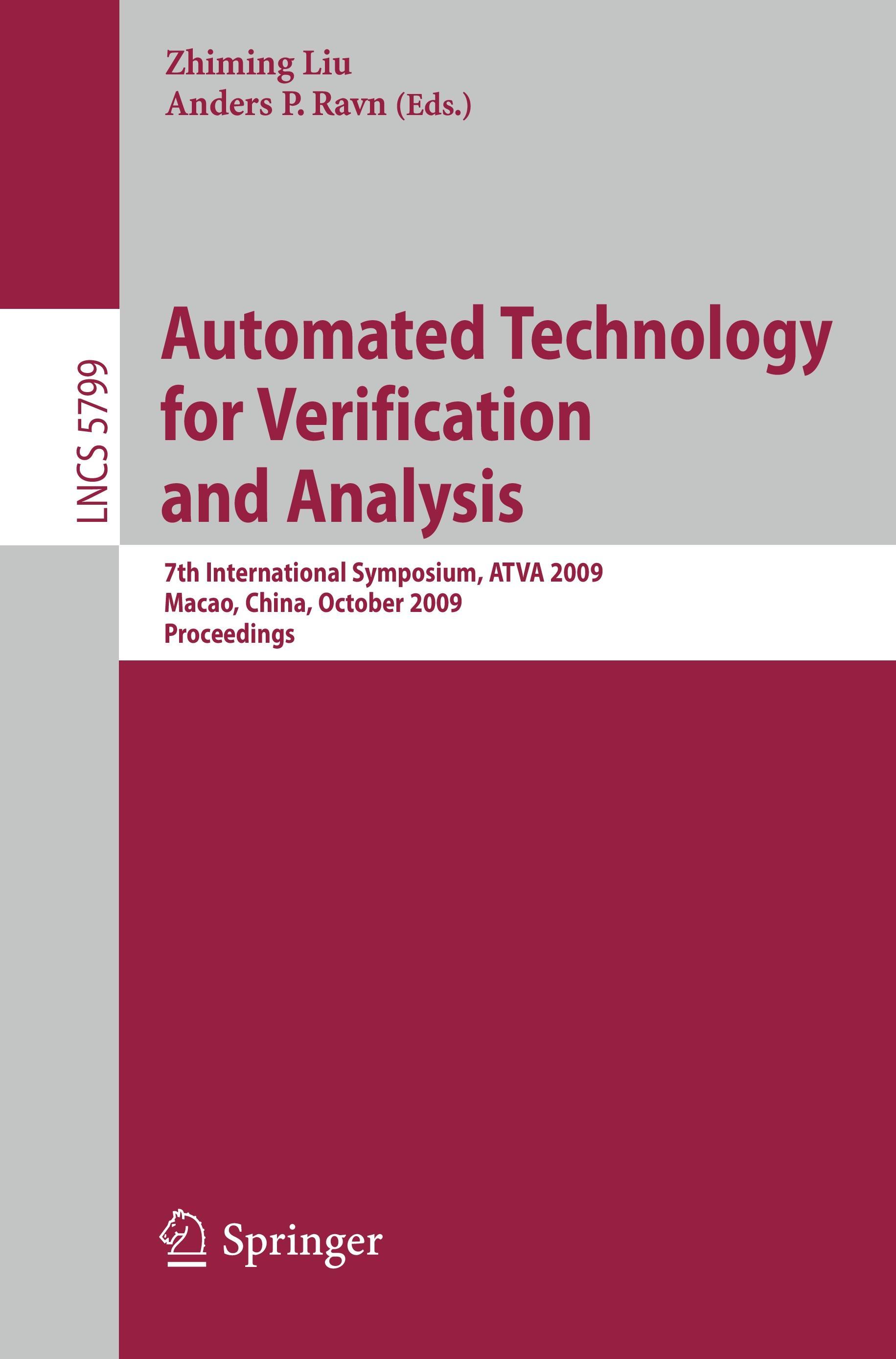 Automated Technology for Verification and Analysis