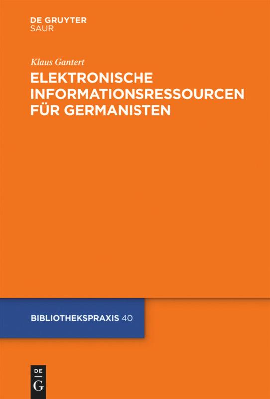 Elektronische Informationsressourcen für Germanisten