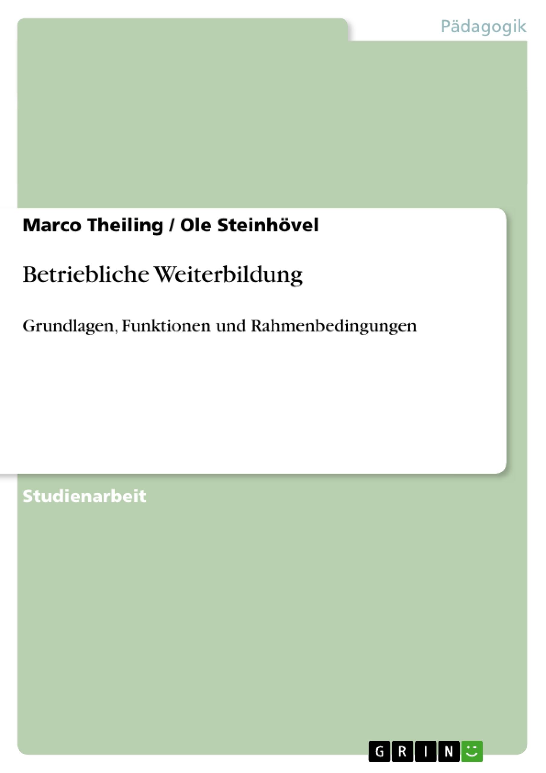 Betriebliche Weiterbildung