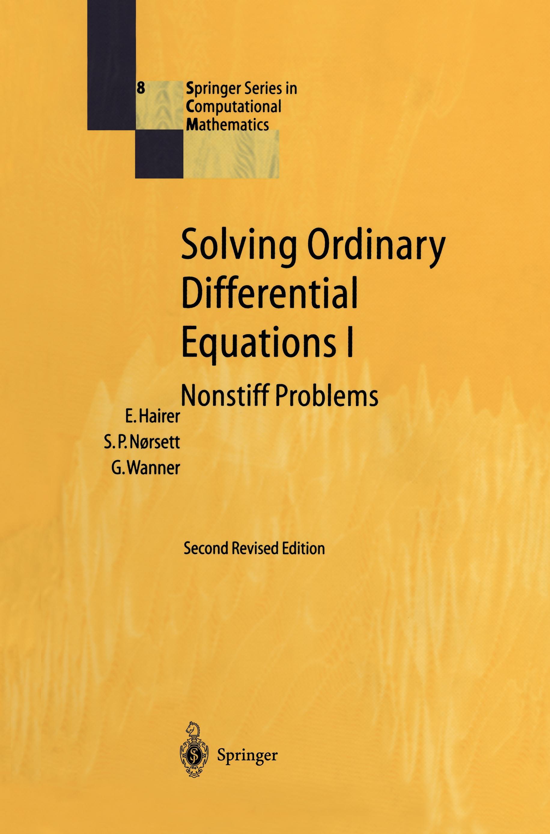 Solving Ordinary Differential Equations I