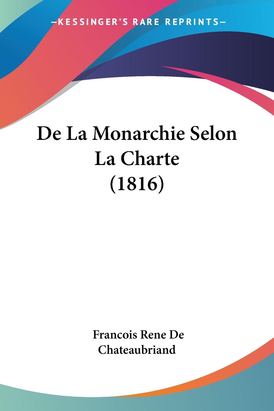 De La Monarchie Selon La Charte (1816)