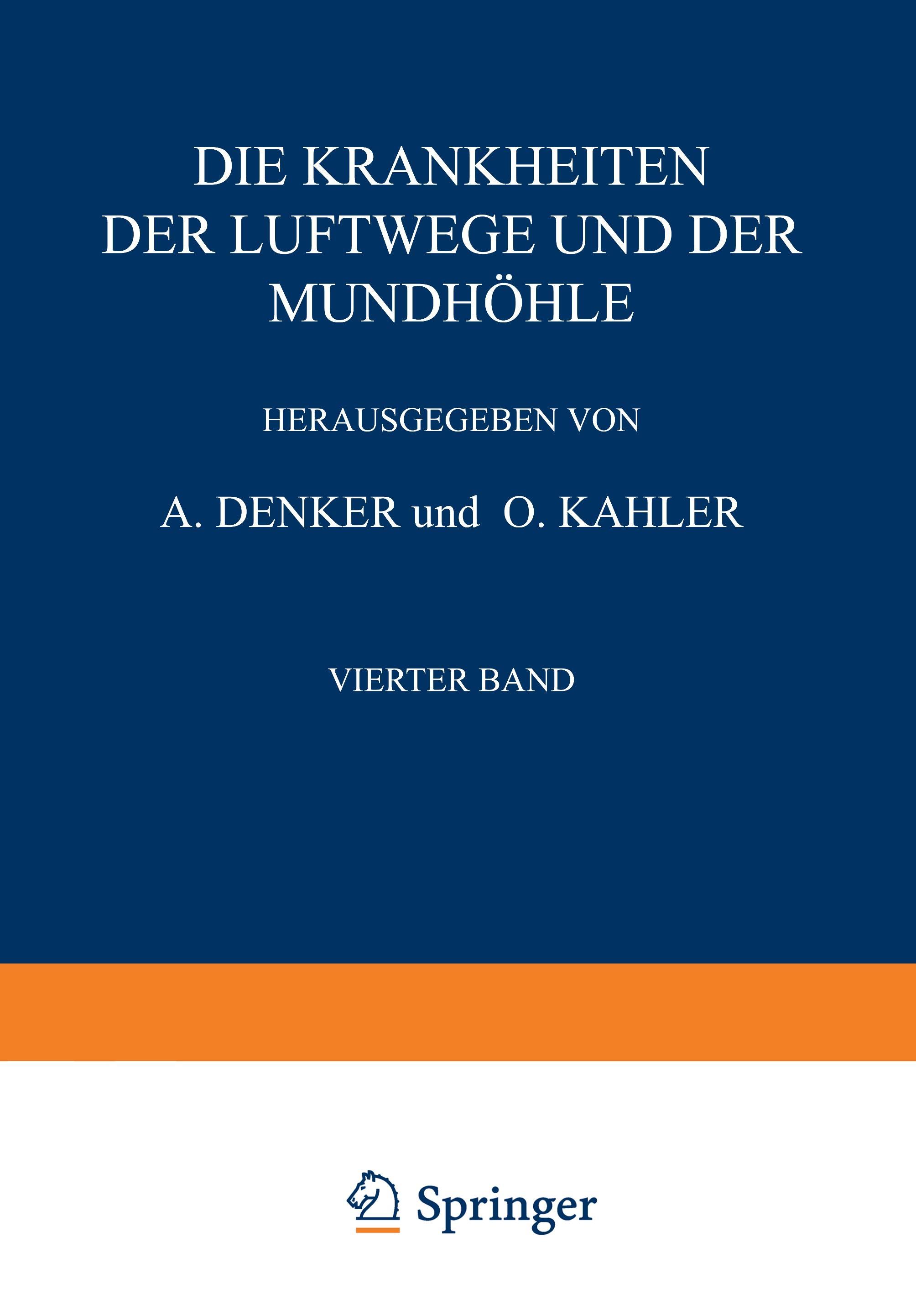 Die Krankheiten der Luftwege und der Mundhöhle