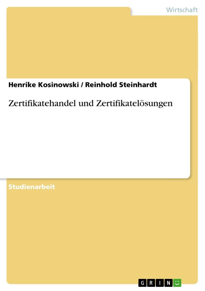 Zertifikatehandel und Zertifikatelösungen