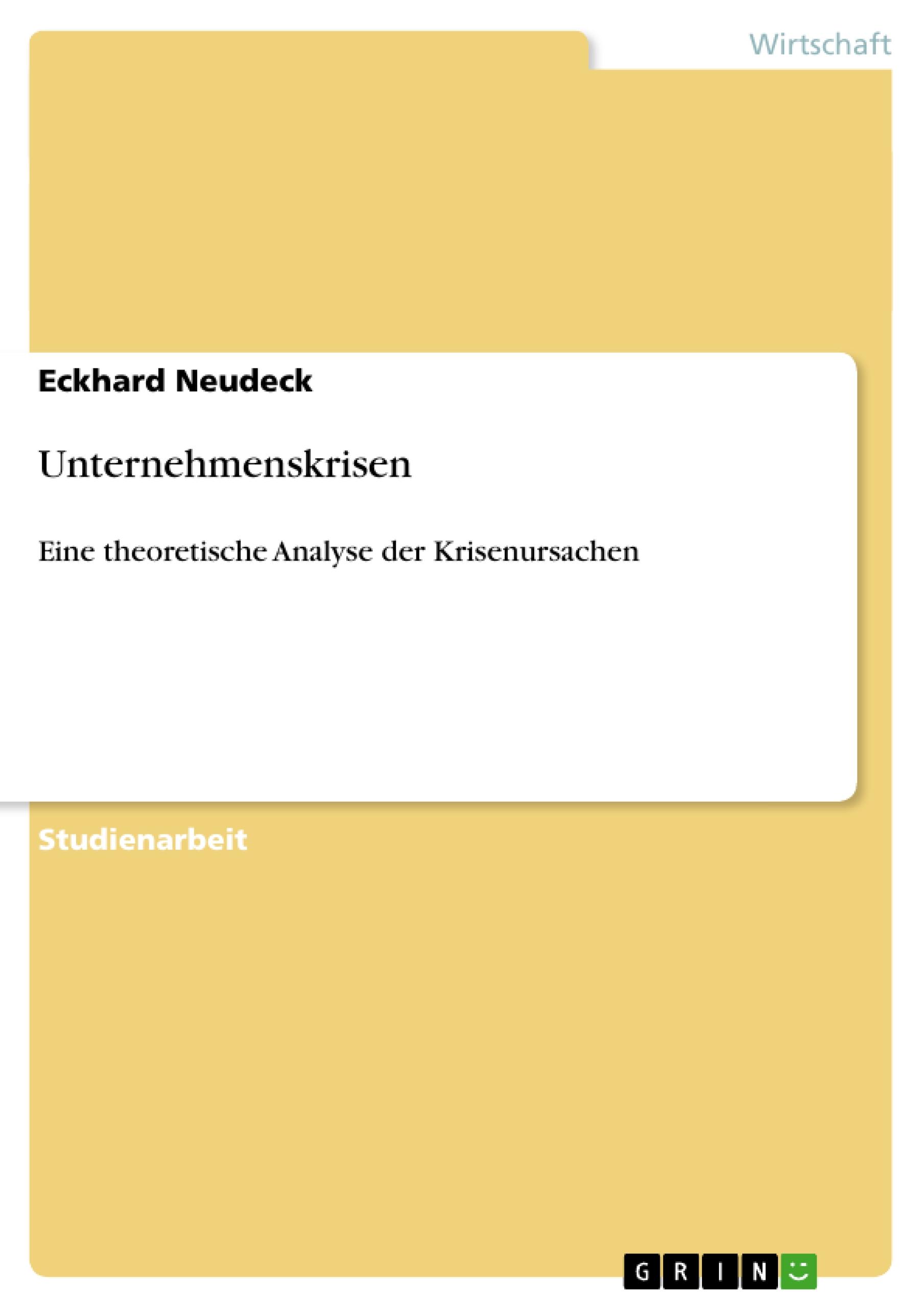 Unternehmenskrisen