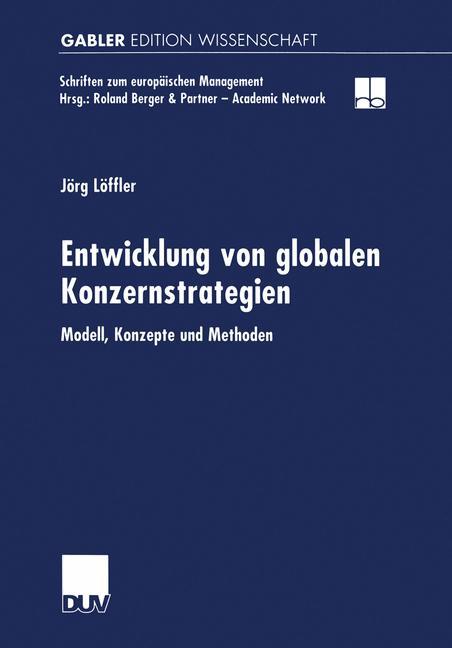 Entwicklung von globalen Konzernstrategien