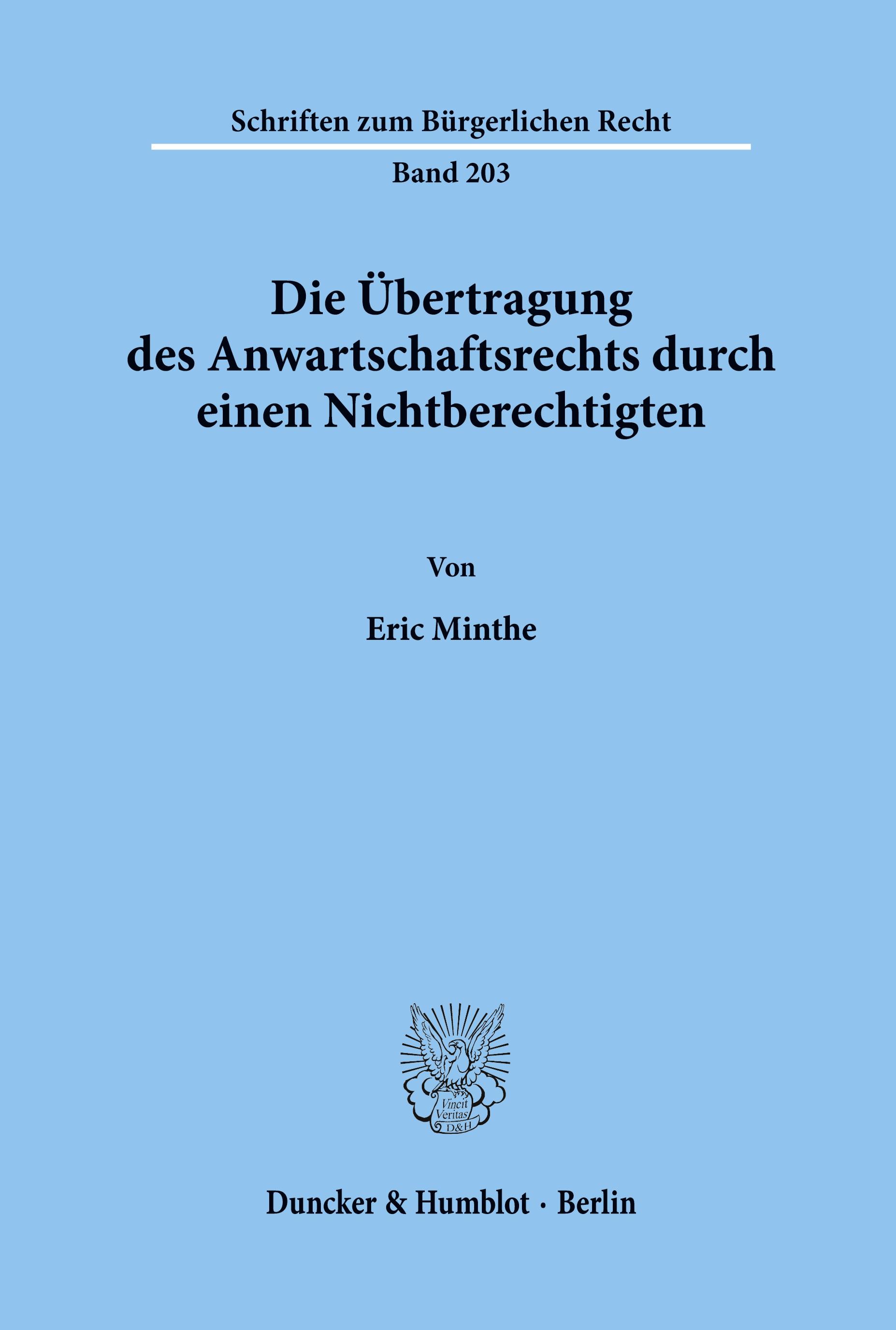 Die Übertragung des Anwartschaftsrechts durch einen Nichtberechtigten.