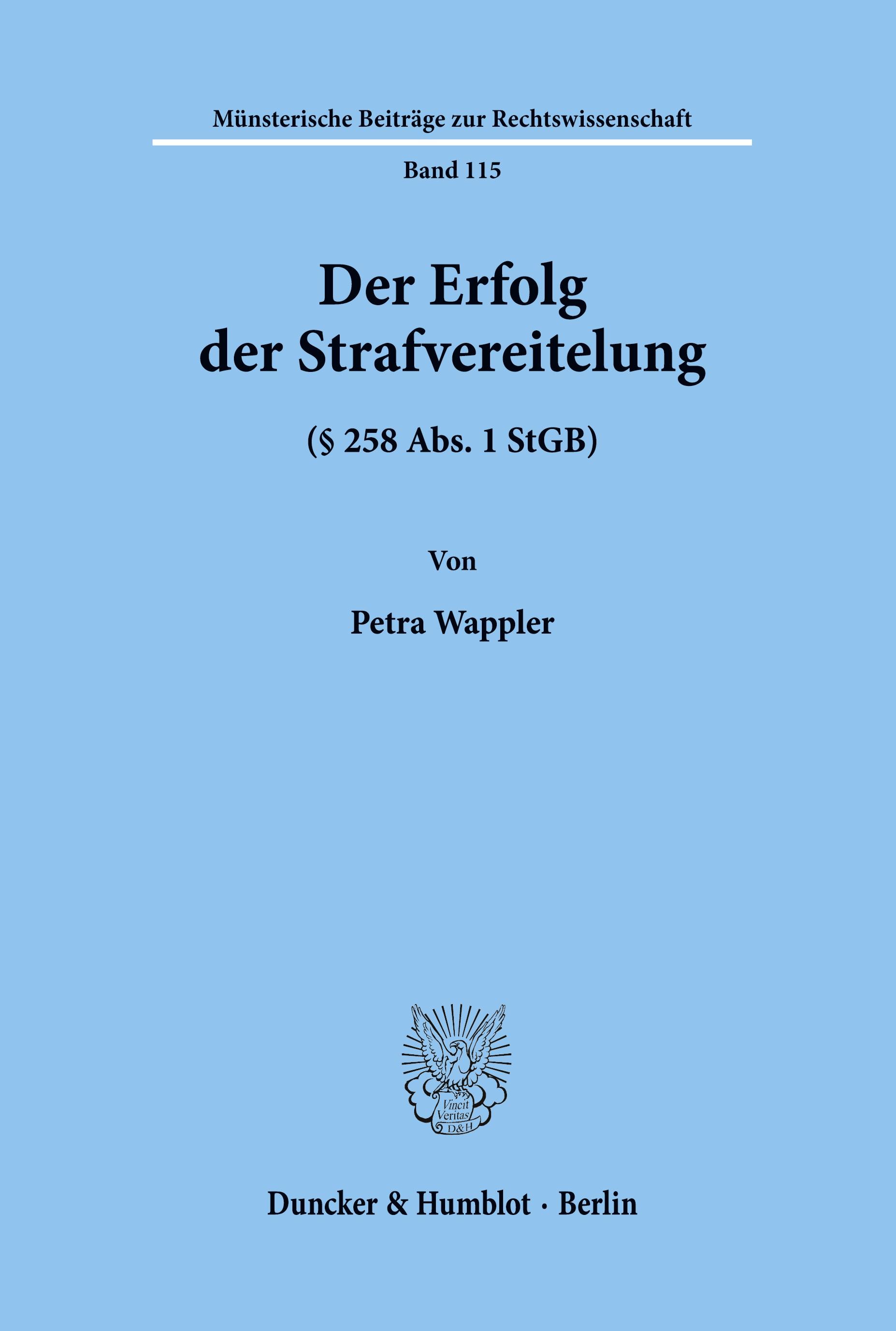 Der Erfolg der Strafvereitelung