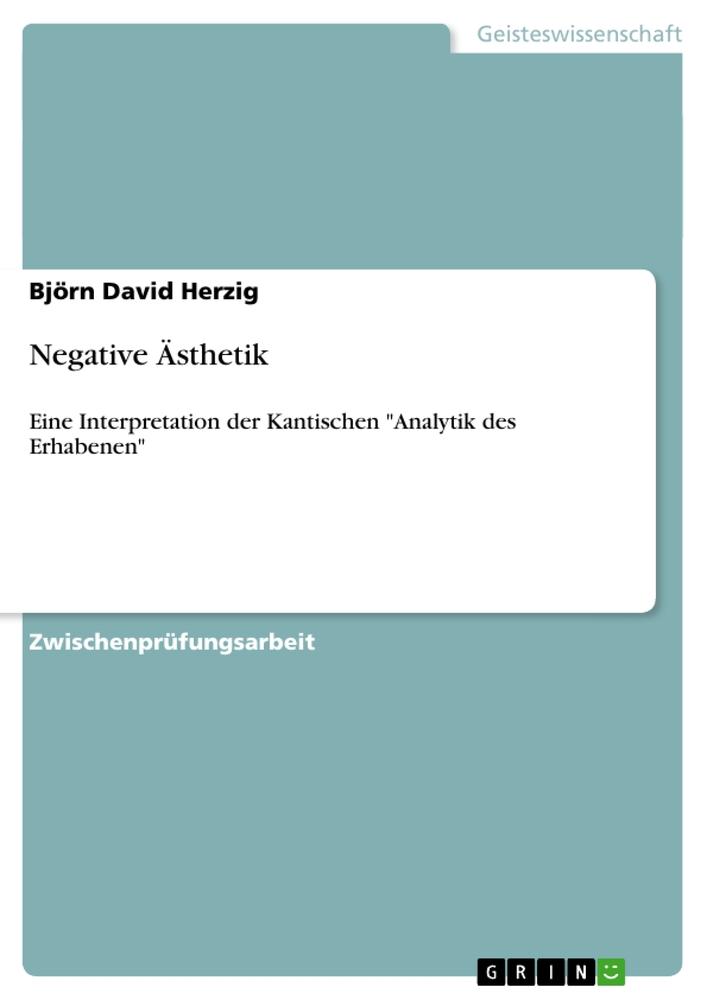 Negative Ästhetik