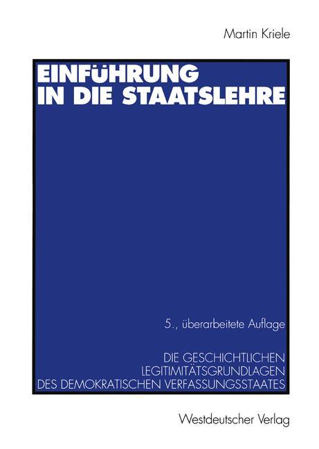 Einführung in die Staatslehre