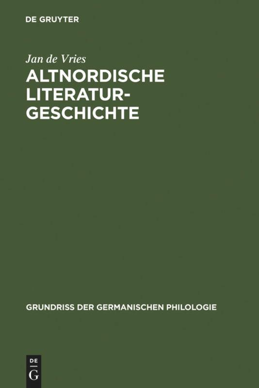 Altnordische Literaturgeschichte