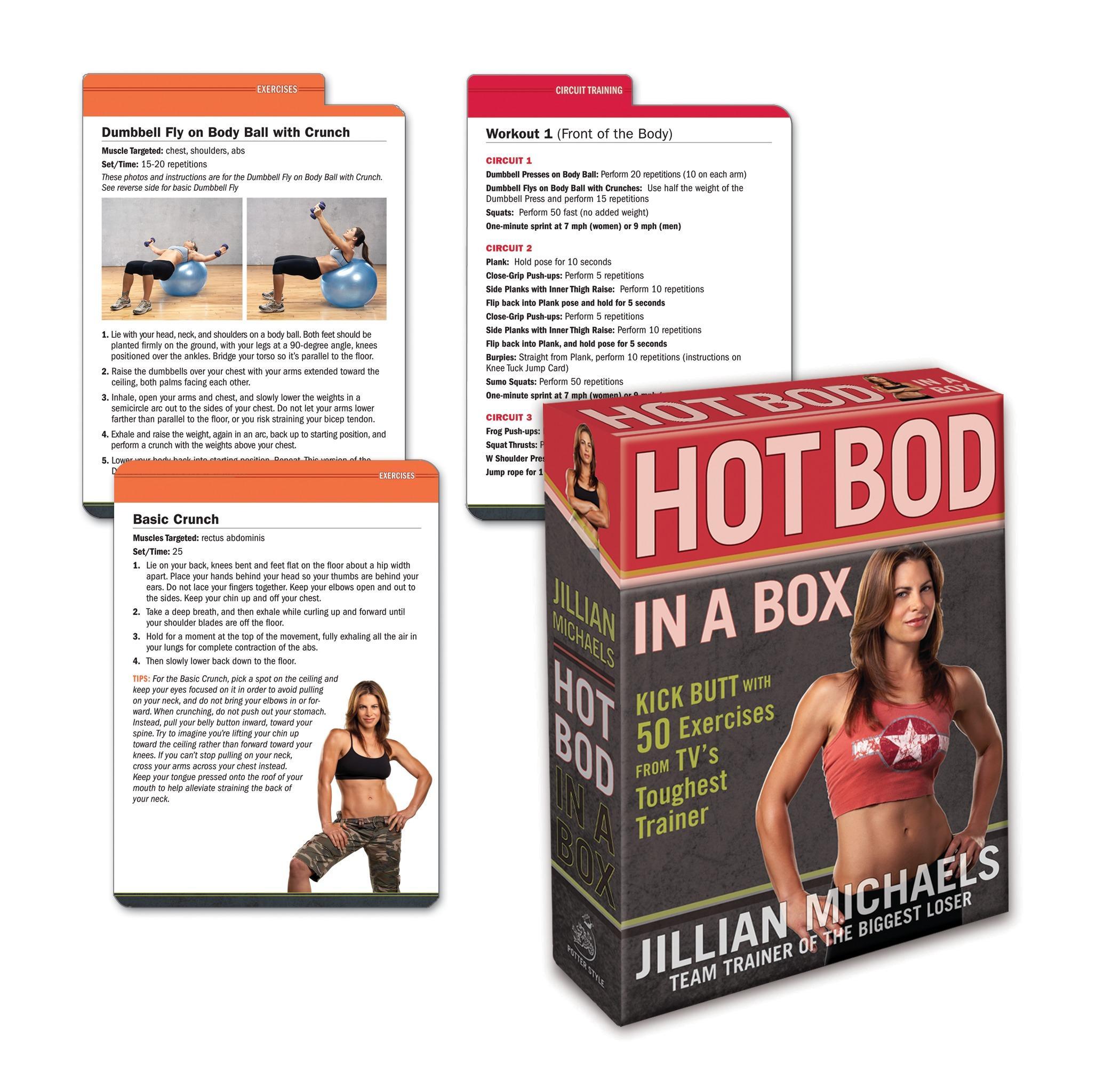 Jillian Michaels Hot Bod in a Box: Kick Butt with 50 Exercises from Tv's Toughest Trainer