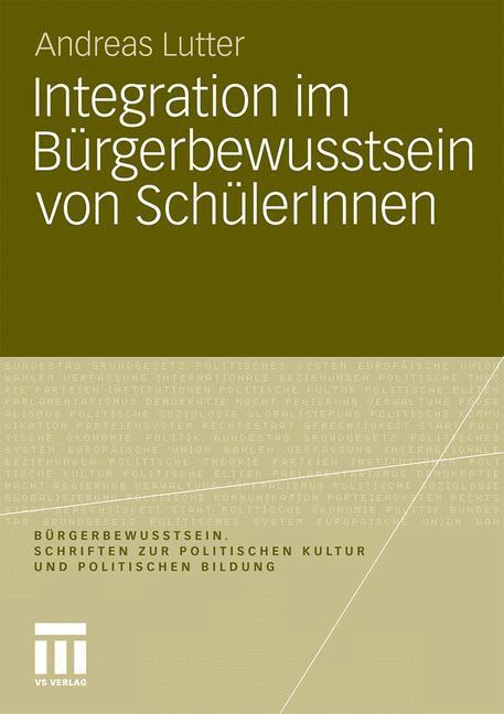 Integration im Bürgerbewusstsein von SchülerInnen