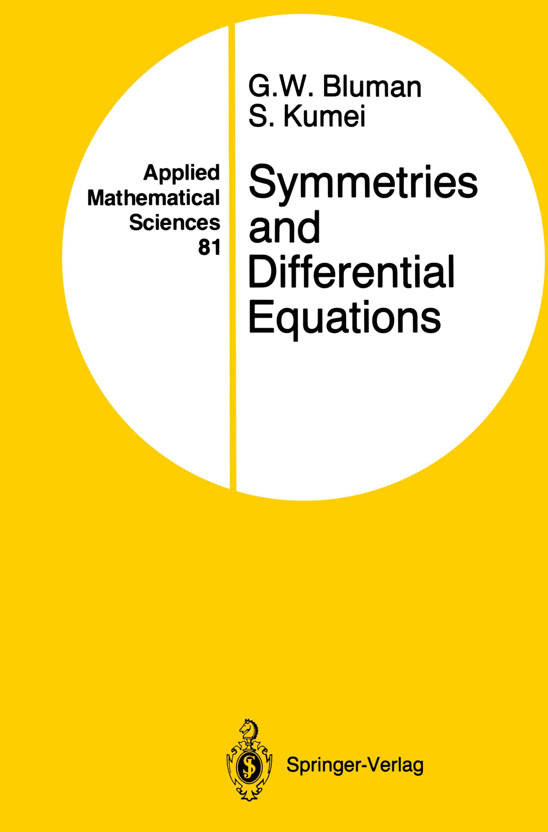 Symmetries and Differential Equations