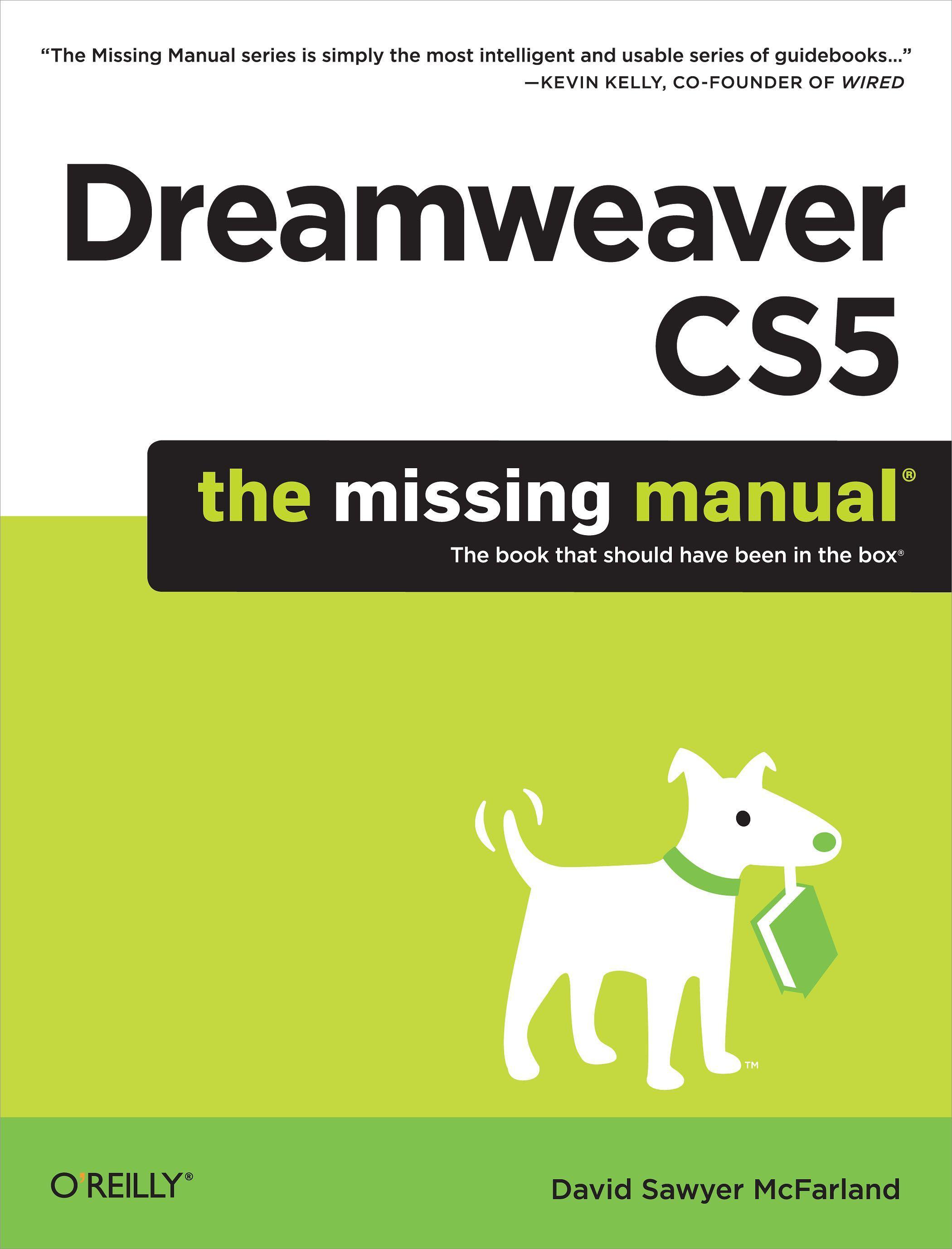 Dreamweaver Cs5: The Missing Manual