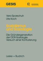 Sozialismus und Soziologie