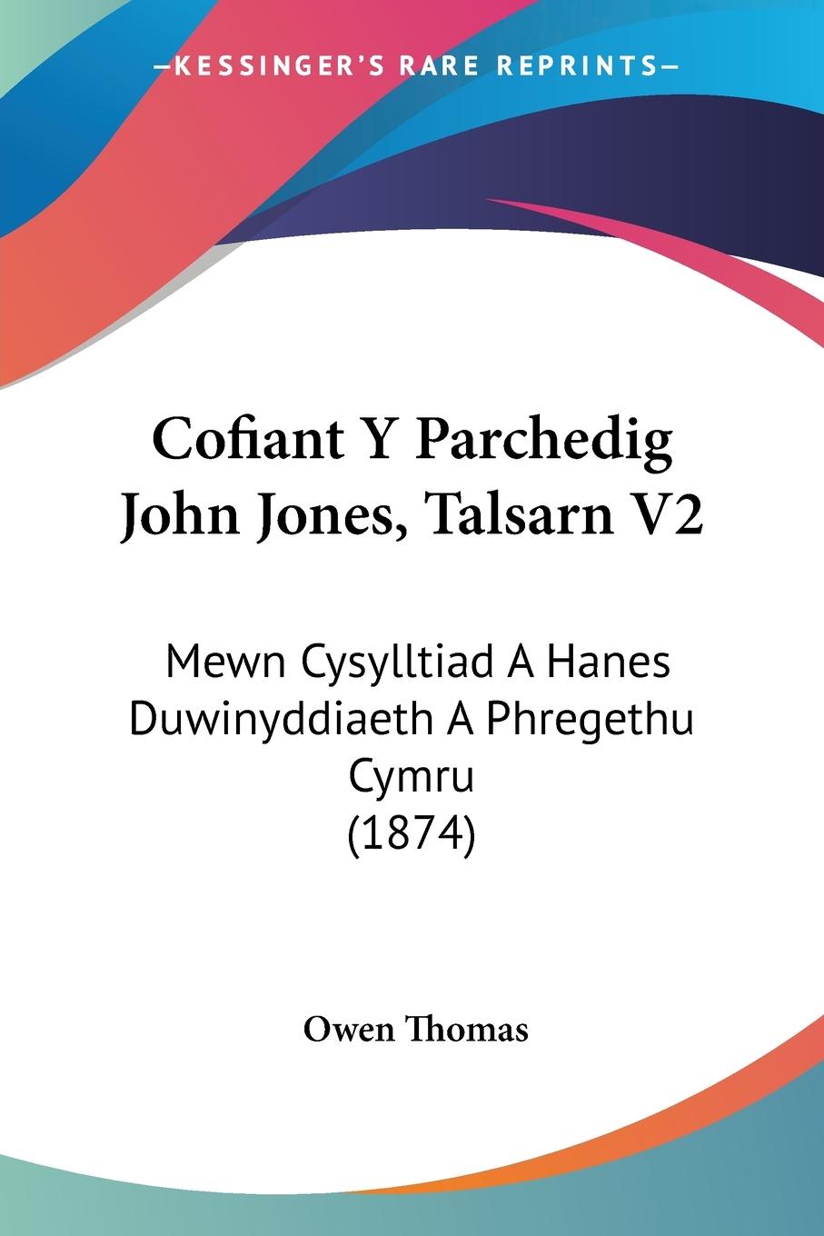 Cofiant Y Parchedig John Jones, Talsarn V2